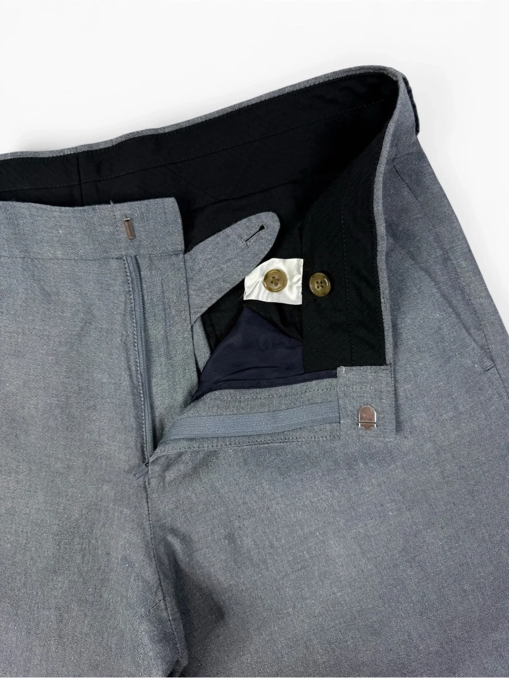 J.Crew Ludlow Baird McNutt Irish Linen Blend Pants Blue 32x30